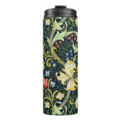 Golden Lily  Floral Pattern William Morris Thermosbeker (Voorkant)