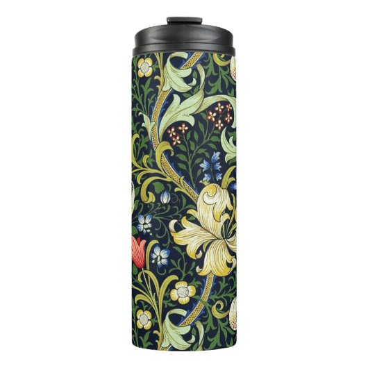 Golden Lily  Floral Pattern William Morris Thermosbeker (Voorkant)