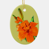 Golden Lily Flower ornament (Achterkant)