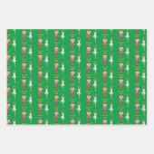 Golden Lily Flowers, Nutcracker en Ballet Dancer Inpakpapier Vel (Voorkant 3)
