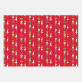 Golden Lily Flowers, Nutcracker en Ballet Dancer Inpakpapier Vel (Voorkant)