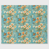 Golden Lily Garden Cadeaupapier (Vlak)