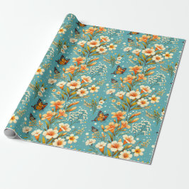 Golden Lily Garden Cadeaupapier
