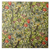 Golden Lily Morris Design Ceramics Tegeltje (Voorkant)