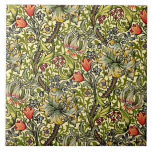 Golden Lily Morris Design Ceramics Tegeltje