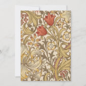 Golden Lily Pattern Versie 2 van William Morris Kaart (Voorkant)
