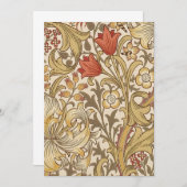 Golden Lily Pattern Versie 2 van William Morris Kaart (Voorkant / Achterkant)