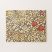 Golden Lily Pattern Versie 2 van William Morris Legpuzzel (Horizontaal)