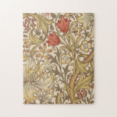 Golden Lily Pattern Versie 2 van William Morris Legpuzzel (Verticaal)