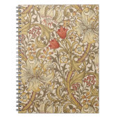 Golden Lily Pattern Versie 2 van William Morris Notitieboek (Voorkant)