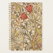 Golden Lily Pattern Versie 2 van William Morris Planner (Voorkant)