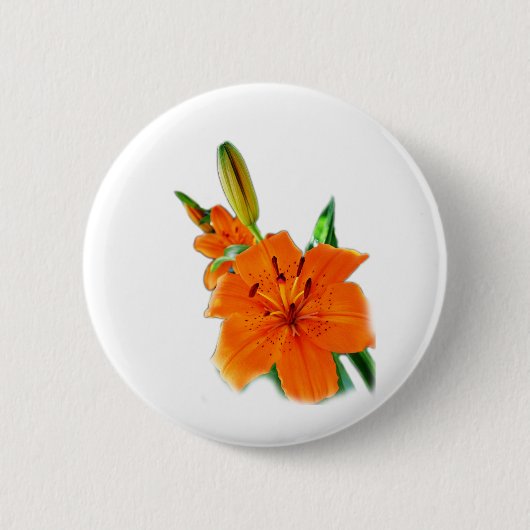 Golden Lily Ronde Button 5,7 Cm (Voorkant)