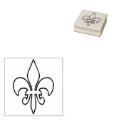 Golden Lily schetsen en jouw ideeën Rubberstempel (Gestempeld)