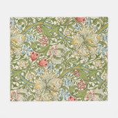 Golden Lily van William Morris Fleece Deken (Voorkant (Horizontaal))