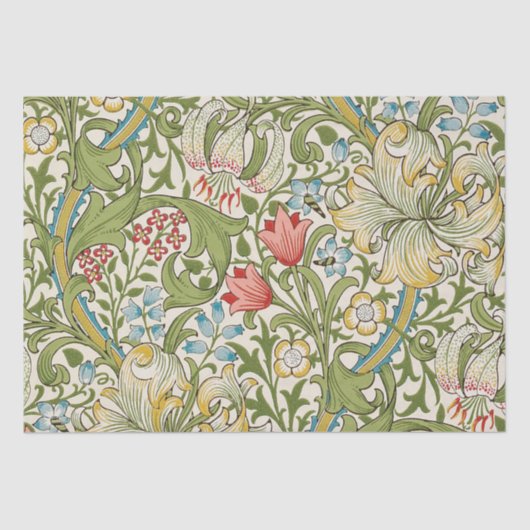 Golden Lily WildbloWilliam Morris Tissuepapier (Voorkant)