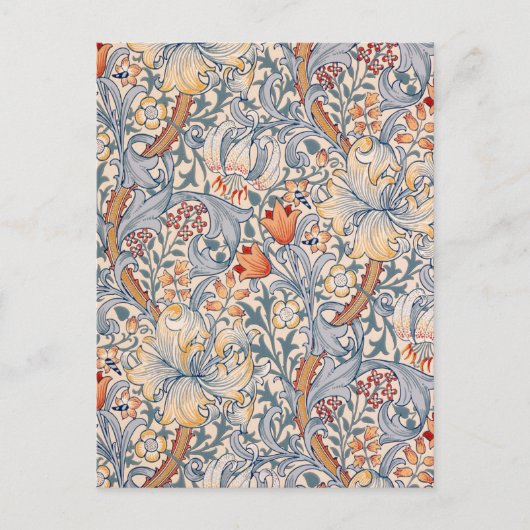 Golden Lily, William Morris Briefkaart (Voorkant)