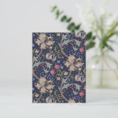 Golden Lily, William Morris Briefkaart (Staand voorkant)