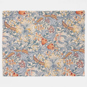 Golden Lily, William Morris Fleece Deken (Voorkant (Horizontaal))