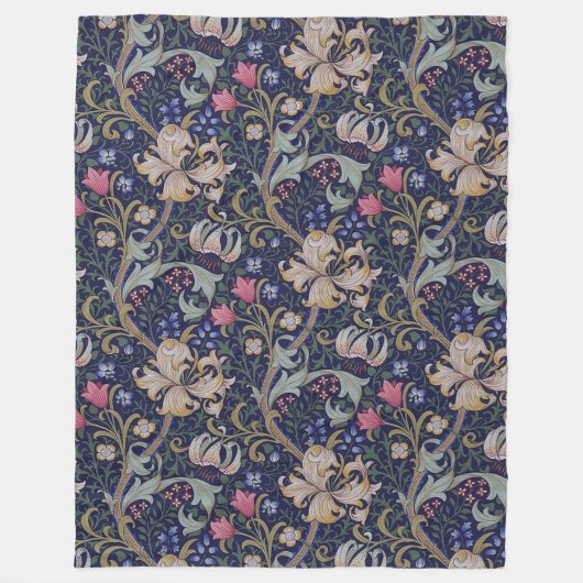Golden Lily, William Morris Fleece Deken (Voorkant)