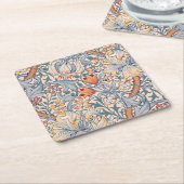 Golden Lily, William Morris Kartonnen Onderzetters (Schuin)