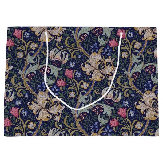 Golden Lily, William Morris Large Gift Bag Groot Cadeauzakje (Voorkant)