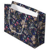 Golden Lily, William Morris Large Gift Bag Groot Cadeauzakje (Voorkant Gekanteld)