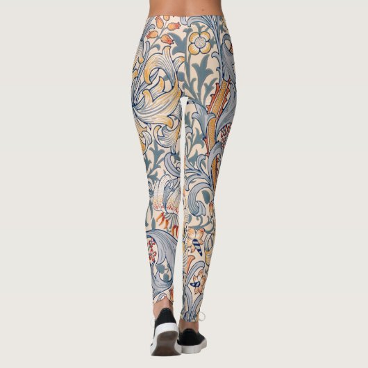 Golden Lily, William Morris Leggings (Achterkant)
