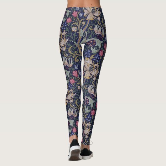 Golden Lily, William Morris Leggings (Achterkant)