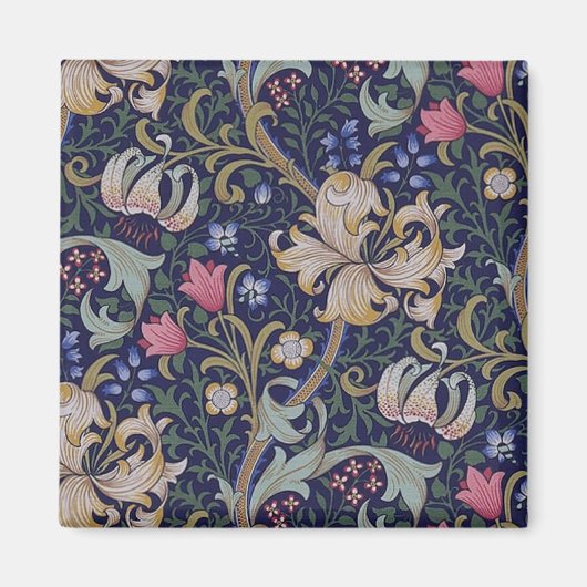 Golden Lily, William Morris Magneet (Voorkant)