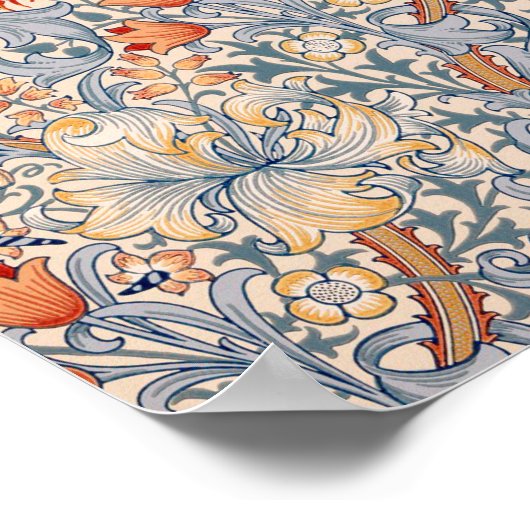 Golden Lily, William Morris Poster (Hoek)