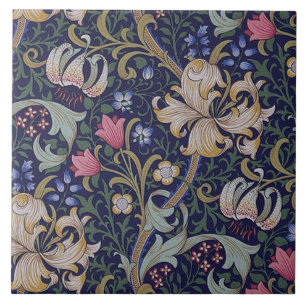 Golden Lily, William Morris Tegeltje
