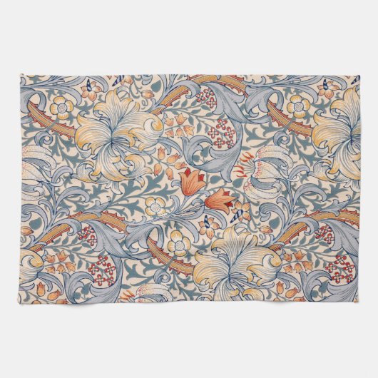 Golden Lily, William Morris Theedoek (Horizontaal)