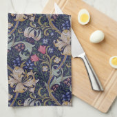 Golden Lily, William Morris Theedoek (Quarter Fold)