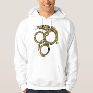 Golden Line Dragon - Elegant Mythisch Wezen Hoodie