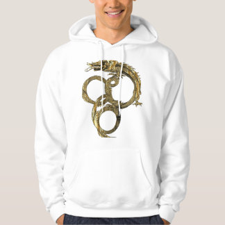 Golden Line Dragon - Elegant Mythisch Wezen Hoodie