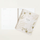 Golden line kunst bloemen business Planner (Display)