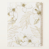 Golden line kunst bloemen business Planner (Achterkant)