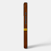 Golden Line luxe hout Case-Mate iPhone Case (Achterkant / Links)