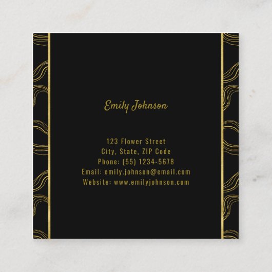 Golden Lines Style Solutions Visitekaartje (Achterkant)