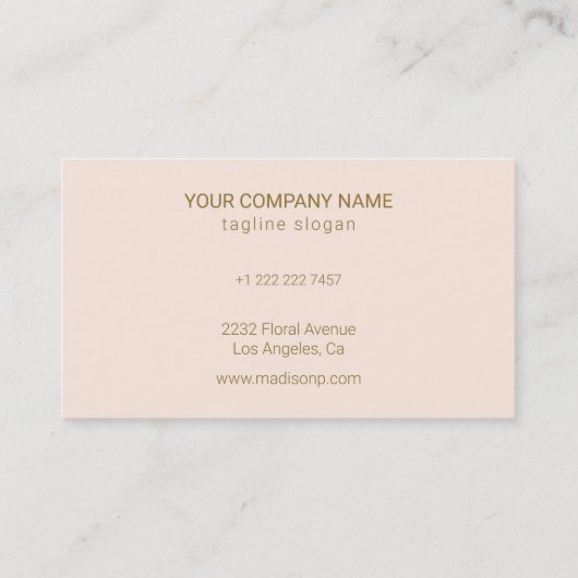 Golden Lines Visitekaartje (Achterkant)