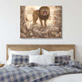 Golden Lion Canvas Afdruk (Insitu (Slaapkamer))