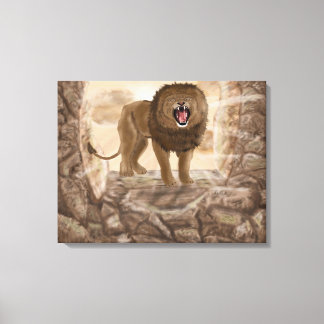 Golden Lion Canvas Afdruk