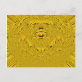 Golden Lion Head Art Print Briefkaart (Voorkant)