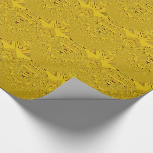 Golden Lion Head Art Print Cadeaupapier (Hoek)