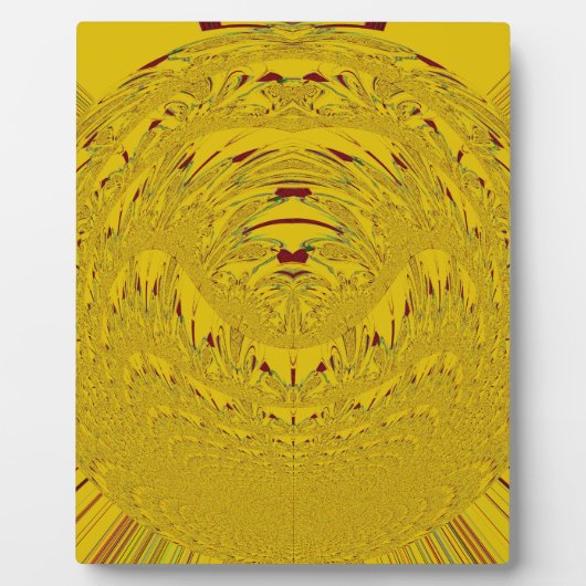 Golden Lion Head Art Print Fotoplaat (Voorkant)