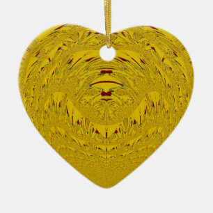 Golden Lion Head Art Print Keramisch Ornament