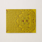 Golden Lion Head Art Print Legpuzzel (Horizontaal)