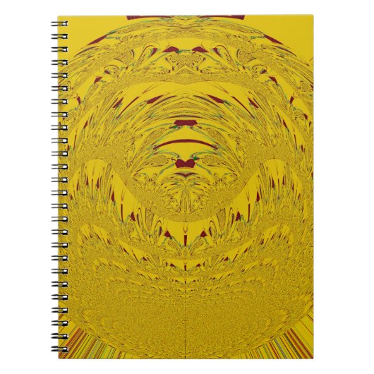 Golden Lion Head Art Print Notitieboek (Voorkant)