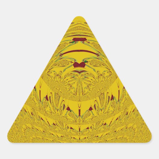 Golden Lion Head Art Print Sticker (Voorkant)