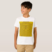 Golden Lion Head Art Print T-shirt (Voorkant volledig)